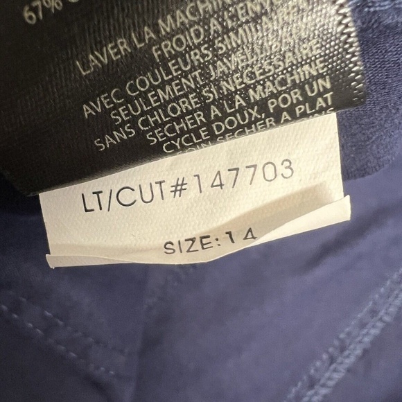 Kut From The Kloth Jogger Pants High Rise Crop Cargo Pockets Zip Ankles Blue 14 - Picture 11 of 16